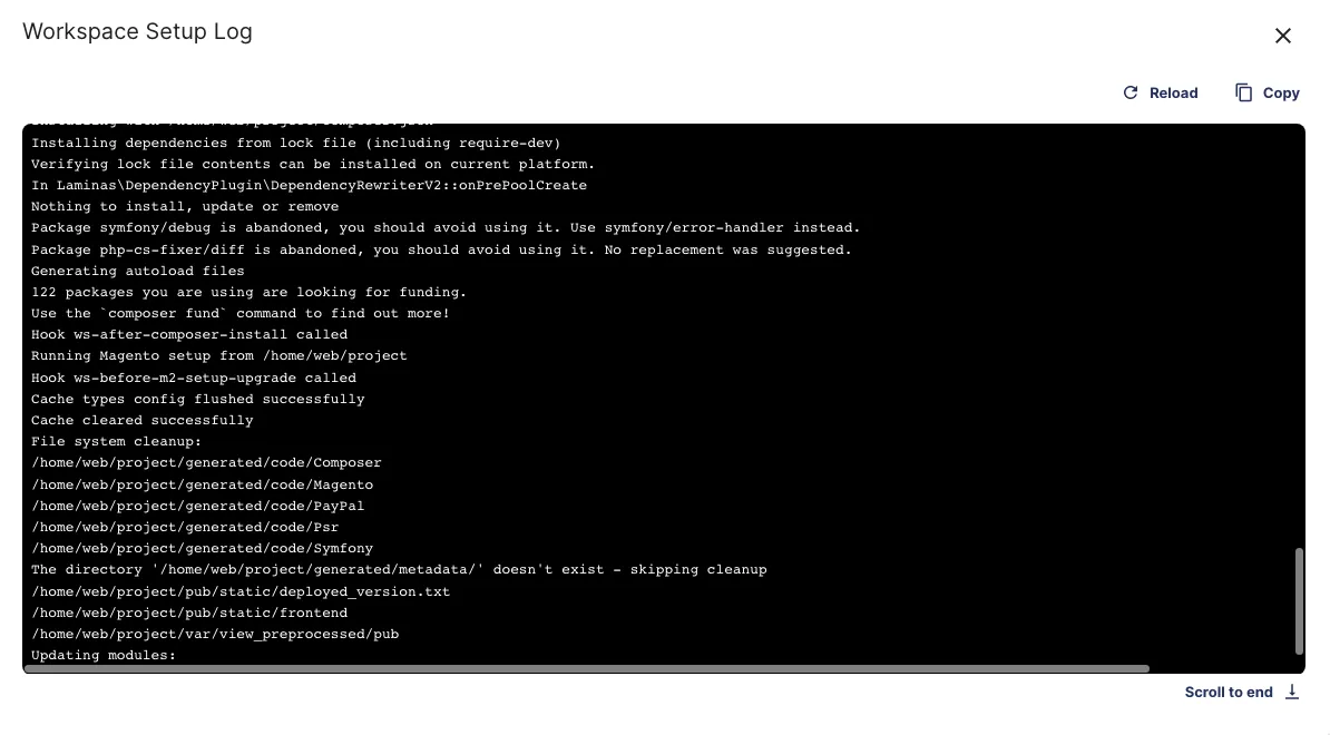Workspace Initialization Log